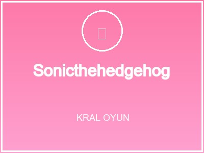 Sonicthehedgehog